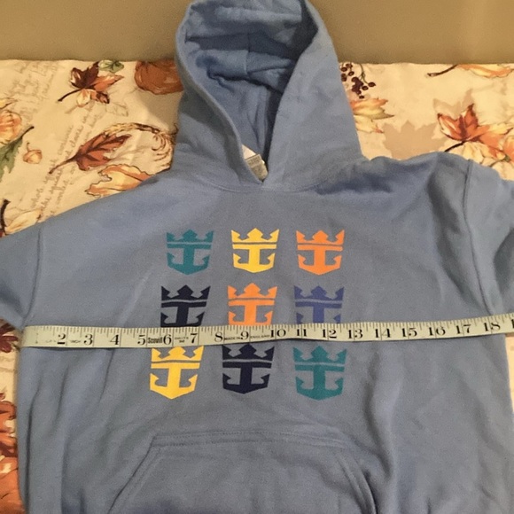 Kids Blue Graphic Hoodie Sweatshirt - Picture 7 of 8